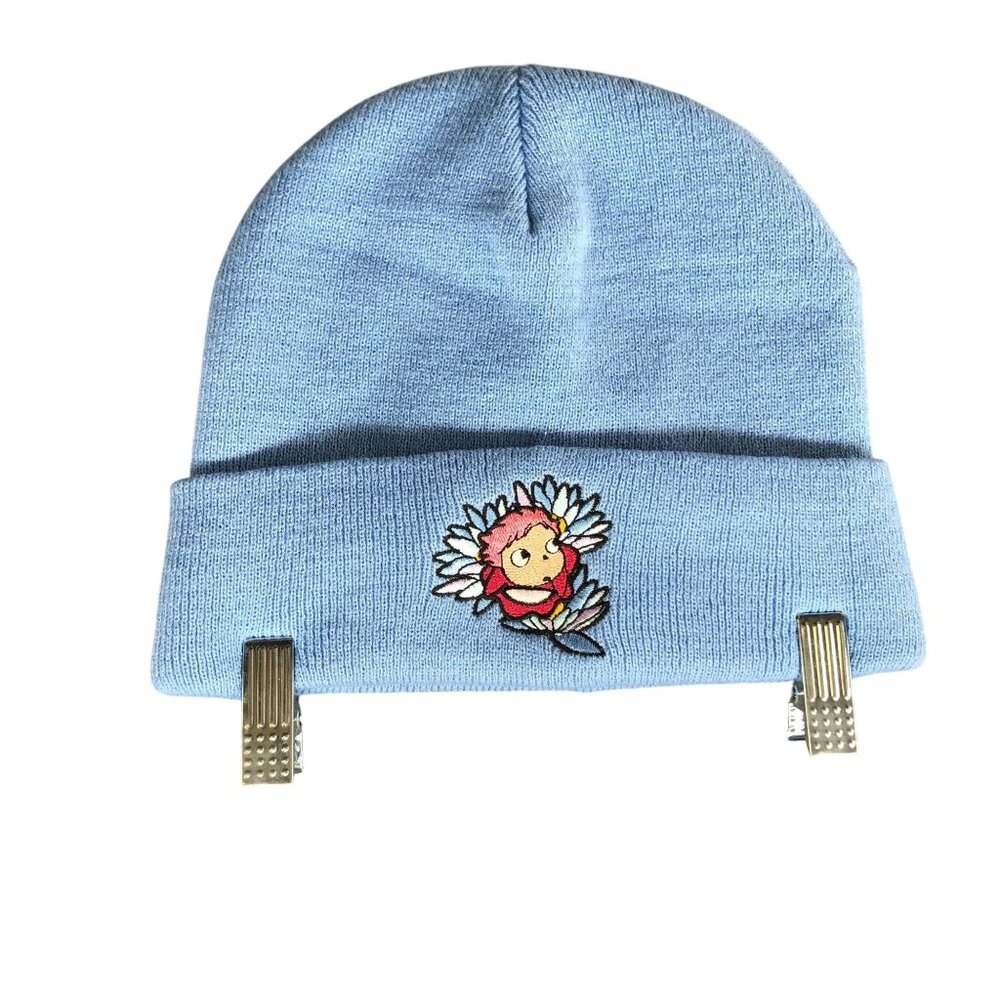 Boxlunch Studio Ghibli‎ Ponyo Beanie Hat Blue Age 14+ Winter Knit One Size